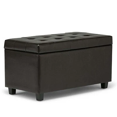 34" Essex Storage Ottoman and Benches Tanners Brown - WyndenHall