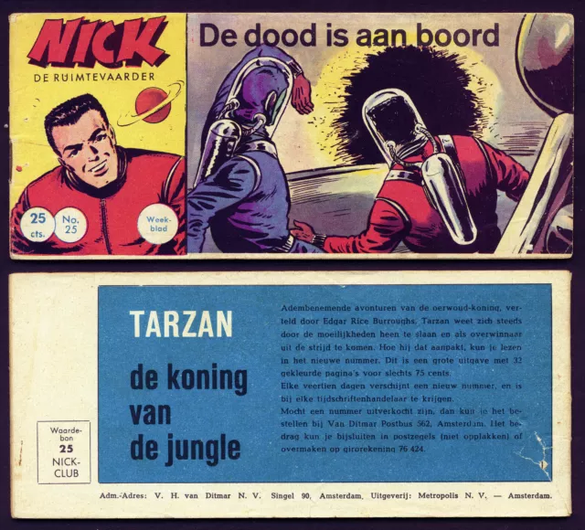 LEHNING PICCOLO NICK Nr. 25 SELTENE HOLLAND AUSGABE van Ditmar 1950er Jahre