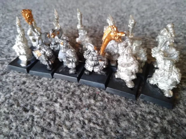 Dwarf Ironbreakers X12 Metal Fuera de imprenta Fantasía (E424)/Warhammer Old World Dwarves