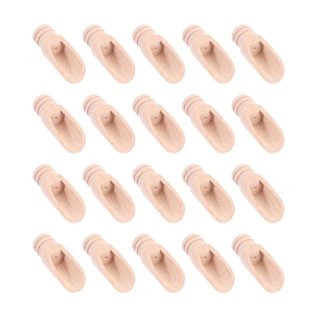 20 Pcs Bambou De Bébé À Sucre Petite Cuillère En Bois