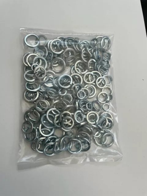 350g OF 'MIXED IN THE PACK' SPRING WASHERS ZINC PLATED MULTI PURPOSE WASHER BZP