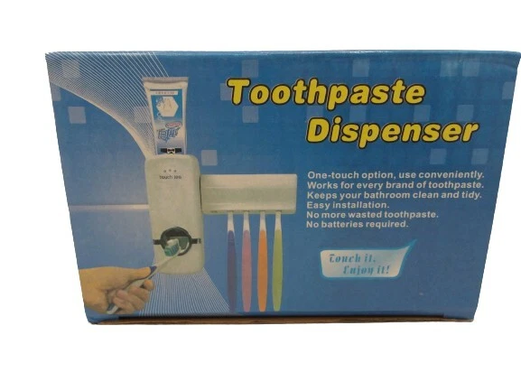 Distributeur de Dentifrice Porte Brosse. Neuf