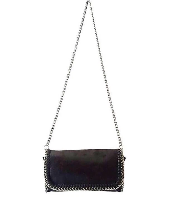 Borsa Tracolla Pochette Donna Catena Borsa Bag Colore Nero
