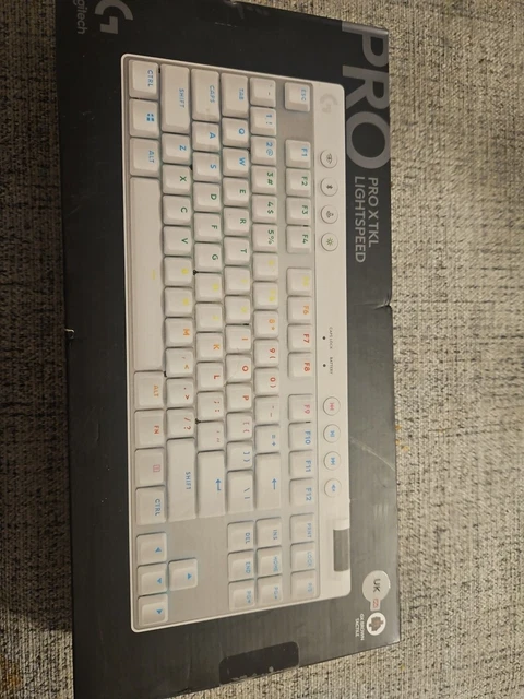 LOGITECH G PRO X TKL Wireless Gaming Keyboard - White, UK English ...