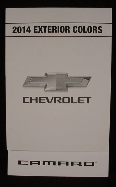 2014 Chevrolet Camaro  Paint Color Chip Brochure - Original