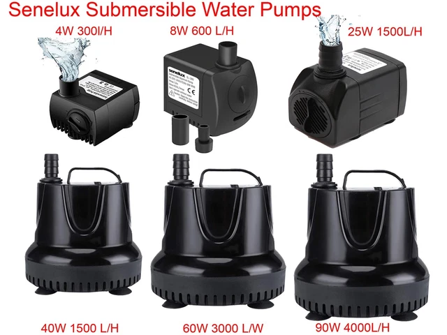 Submersible Water Pump Fish Tank Aquarium Feature Pond Fountain 4000 Litres/hr