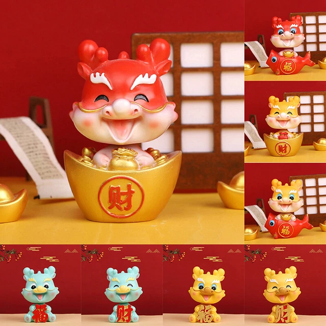 CHINESE ZODIAC FIGURINES 2024 Chinese New Year Dragon Statue Desk Decor