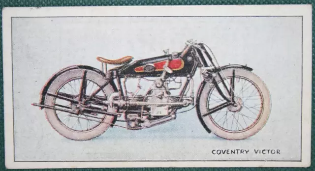 COVENTRY VICTOR  499cc Motorcycle   Vintage 1926 Illustrated Card  BD11