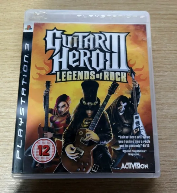 Guitar Hero III (3): Legends of Rock Playstation 3 PS3 Game FREE P&P