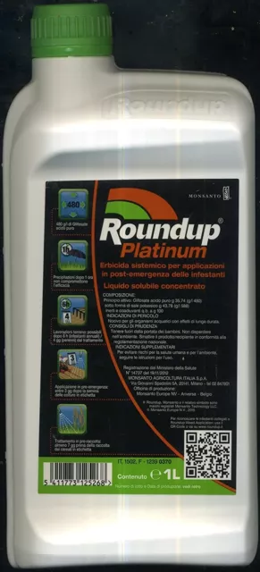 Désherbant RoundupFlex herbicide Total pelouse jardin mauvaise herbe gazon 1LT