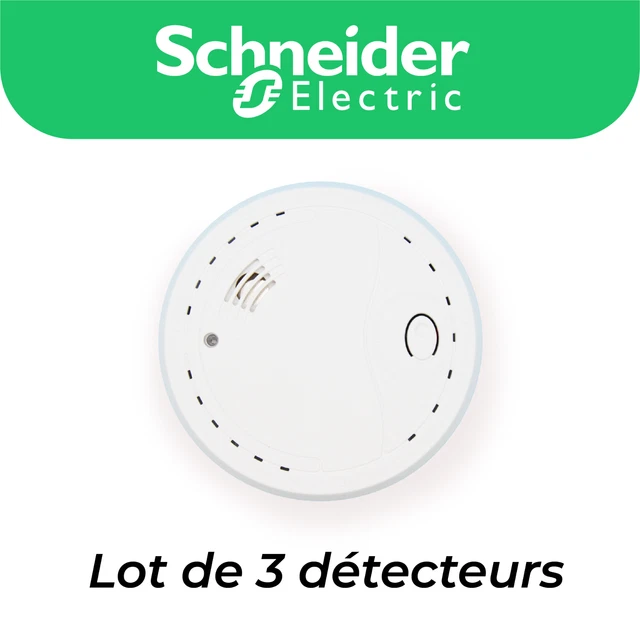 Lot De 2 Détecteurs De Fumée Schneider MTN5470 – Neufs, Piles Incluses, Notice