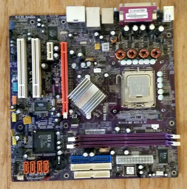 Carte Mère 945GCT-HM Rev 1.0B Avec RAM, Processeur Et Ventilateur - Testée
