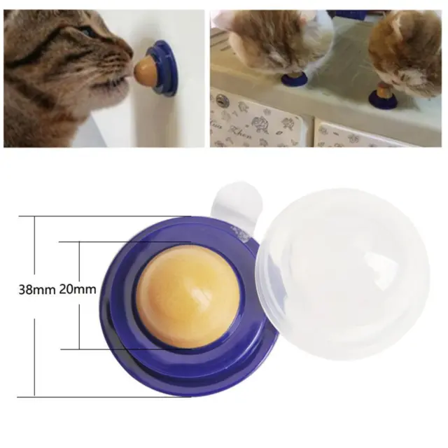 Snacks lisos para bola de azúcar para gatos que lamen bocadillos dulces cubierta transparente productos para mascotas gatos