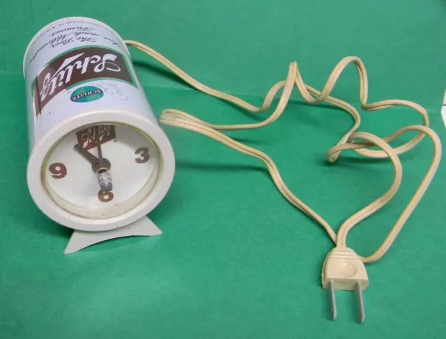 SWEET RARE VINTAGE 70's SCHLITZ BEER CAN ELECTRIC DESK CLOCK MILWAUKEE WISCONSIN
