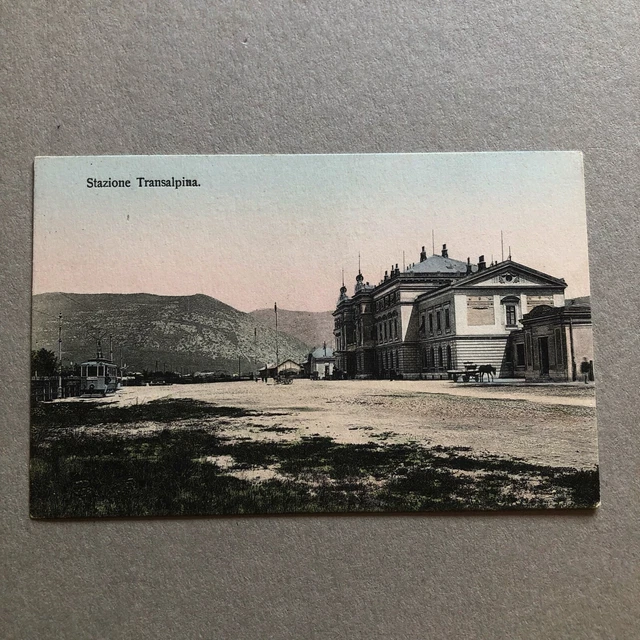 V) CARTOLINA FORMATO piccolo stazione treno ferrovia Gorizia