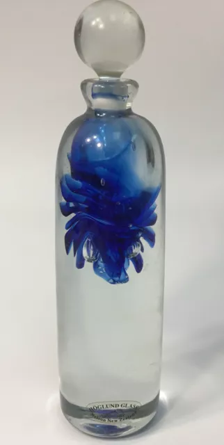Hoglund Perfume Bottle Nelson New Zealand. 6.5 Inches Tall