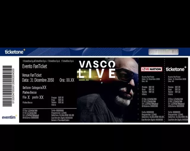 Biglietti vasco rossi concerto 30 Giugno 2024 Bari San Nicola