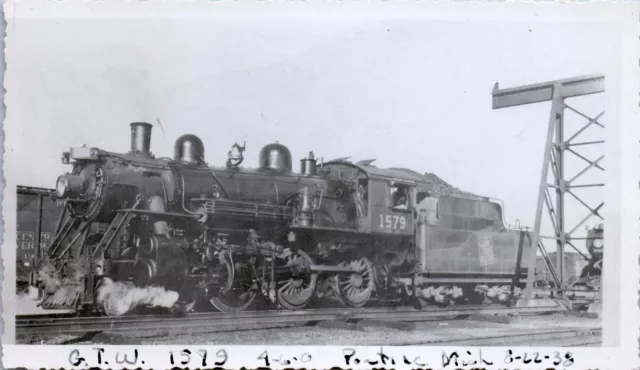1938 GTW # 1579 4-6-0 Pontiac, Michigan Donald T. Hayward RR Grand Trunk Western