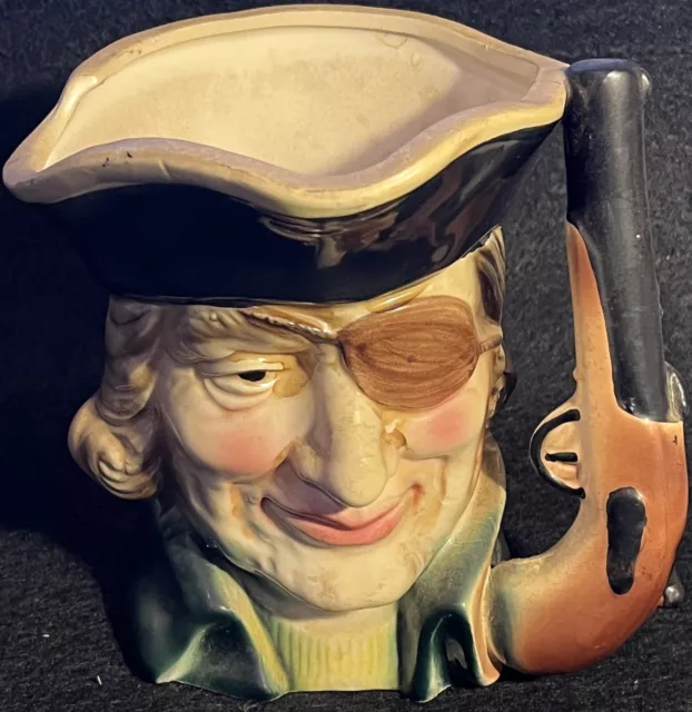 Toby Style Character Mug Pirate Teapot Jug Pitcher Occupied Japan 5.25" Vintage