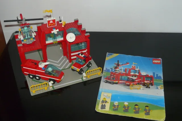 SET LEGO CASERMA DEI POMPIERI + elicottero camion e jeep
