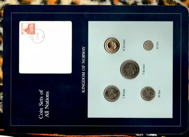 Coin Sets of All Nations Norway UNC All 1983 but 10 Kroner 1984