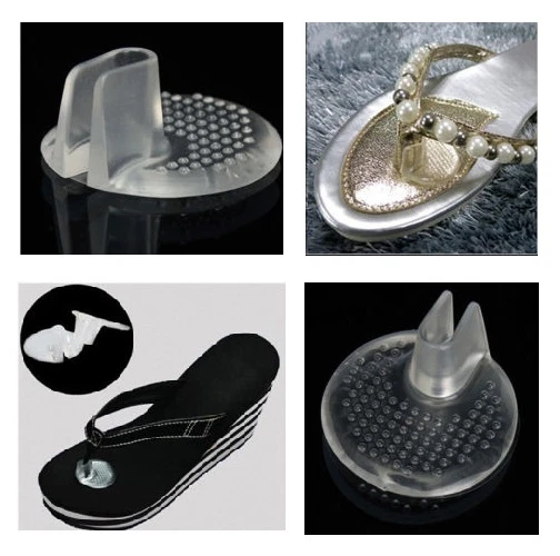 PAIR OF SILICONE GEL TOE POST CUSHION Protector PADS Sandals/Flip Flop