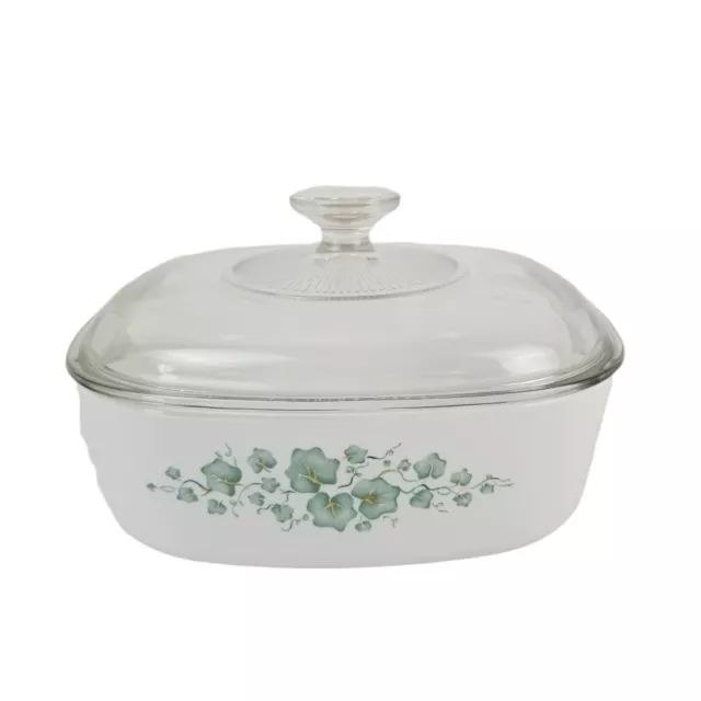 CorningWare Corelle Callaway 2 L 2 QT 8.5” Square Casserole Baking Dish & Lid