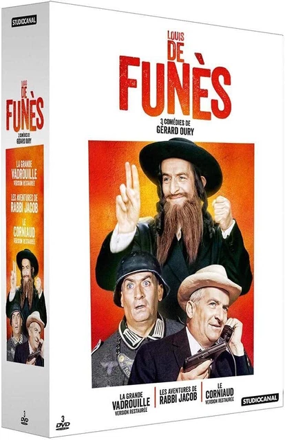 COFFRET 3 DVD  La Grande Vadrouille + Le Corniaud + les aventures de Rabbi Jacob