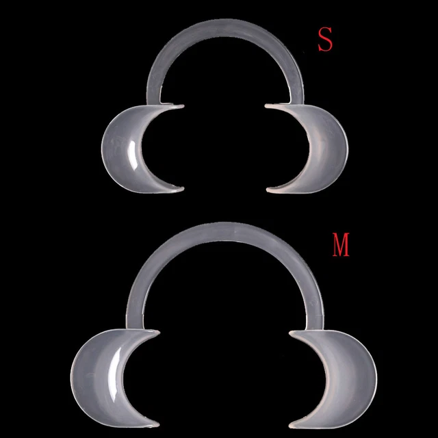 2pcs C Type Mouth Opener Dental Orthodontic Plastic Cheek Lip Retractor_.zy