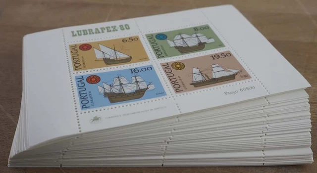 1980 Portugal; 100 Blocks Schiffe, Bl. 31, postfrisch/MNH, ME 750,-