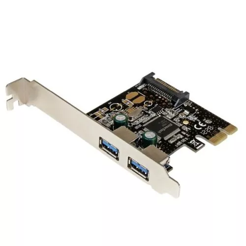 StarTech PEXUSB3S23 2 Port PCIe SuperSpeed USB 3.0 Controller Card w/ SATA Power