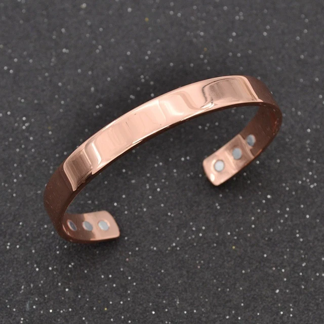 Brazalete unisex exquisita decoración superficie lisa pulsera alivio del dolor