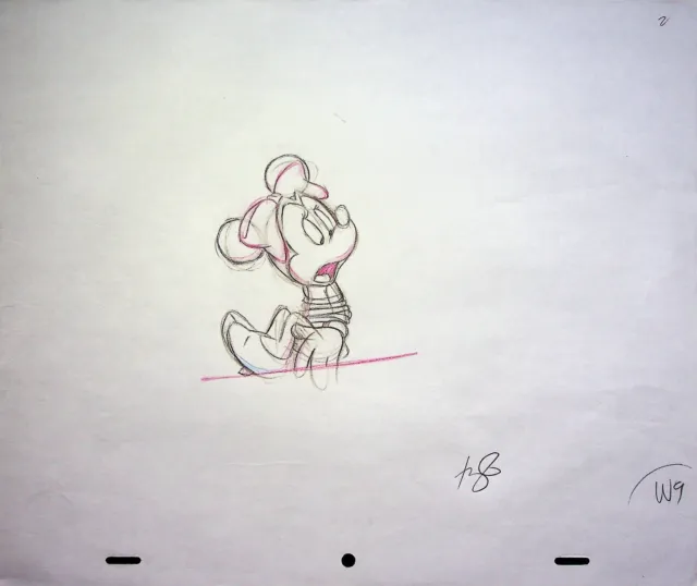House of Mouse 2001 MINNIE MOUSE Production SIGNED Romy Garcia Hand Drawn Pencil