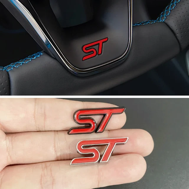 Ford Focus Mk2 ST RS ST225 Gel Badge Overlays Carbon / Black Front back s/wheel | UK