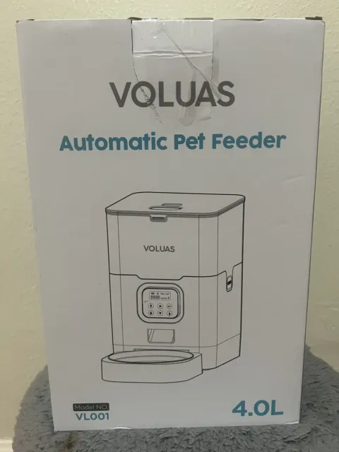 VOLUAS Automatic Cat Feeders - Timed Pet Feeder for Cats and Dogs with Dry Fo...