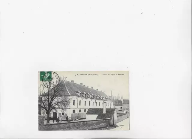carte postale ancienne 70 faverney caserne de depot de remonte