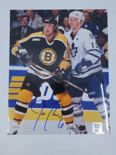 Trent Frederic First NHL Goal Boston Bruins Autographed Framed Hockey Photo  - 11x14 Framed Photo