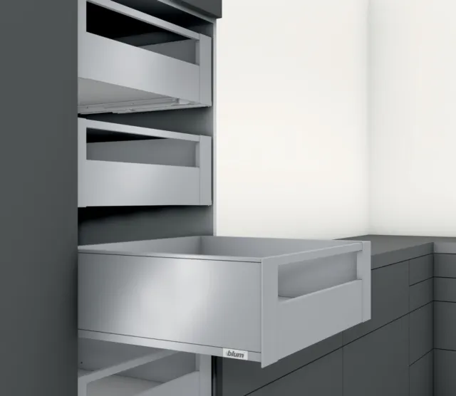 BLUM - MERIVOBOX Kit tiroir à l'anglaise avec coulisse pour meubles 600mm 