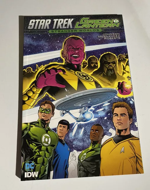 IDW & DC COMICS  - STAR TREK & GREEN LANTERN STRANGER  WORLDS Collected TPB