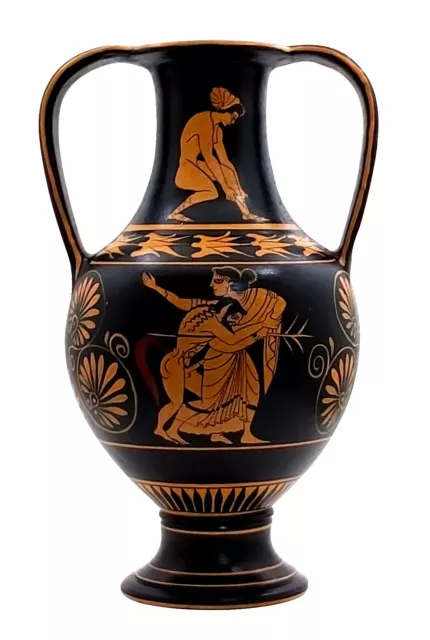 Maenad & Satyr Attic Red Figure Amphora Ancient Greek Vase Louvre Replica Greece