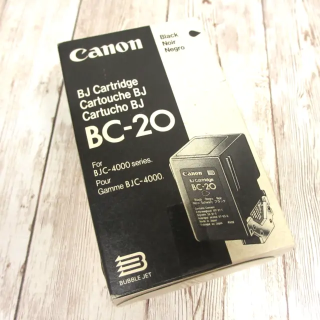 Canon BC-20 BJ Cartridge Black Ink Expired