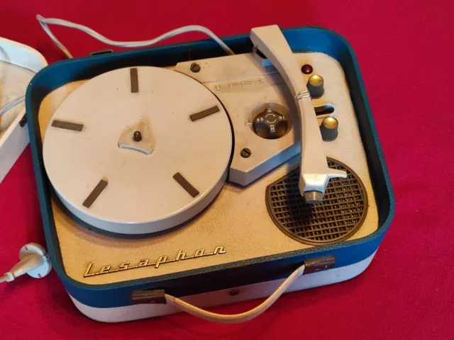 Giradischi vintage fonovaligia Lesa Mod. LF-210 anni '60