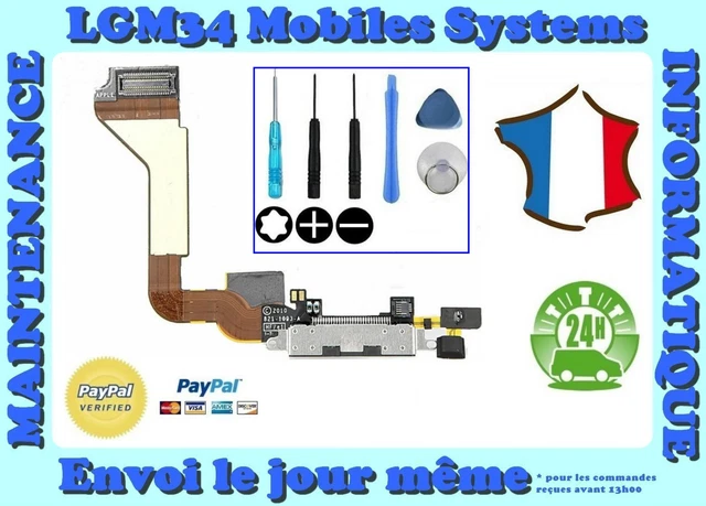Nappe dock connecteur de charge micro prise jack antenne GSM pour iPhone 6S plus BLANC , kit outils offert - Marque Yuan Yuan - Téléphonie
