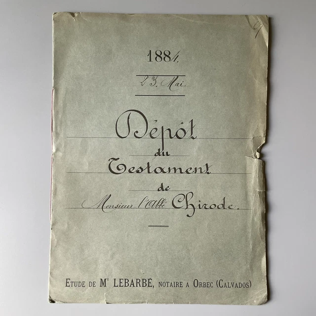 Acte notarié Donation-Partage du 7 janvier 1900 - Le Grenier de Lisette