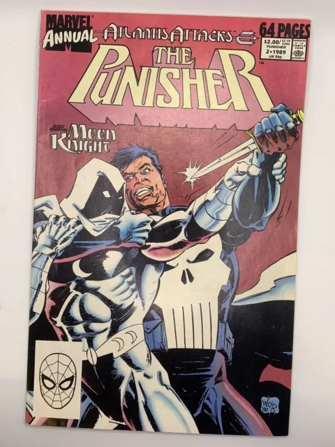 The Punisher Annual Vol 1 #2 Atlantis Attacks; Marvel 1989 64 Pgs; Bill Reinhold