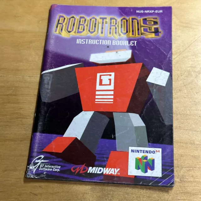 Nintendo 64 N64 manuale di istruzioni - Robotron 64