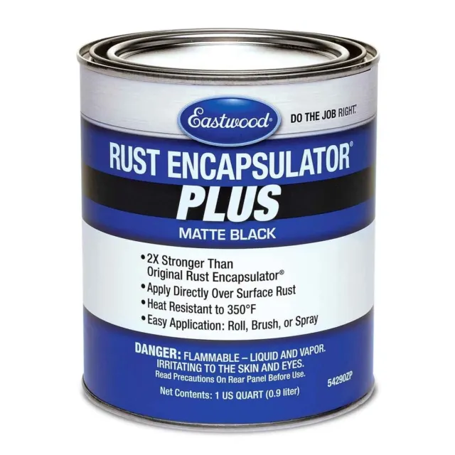 Eastwood Matte Black Rust Encapsulator Plus 1 Quart Long Lasting Heat Resistant