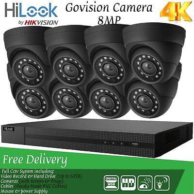 Hikvision 4K HIKVISION COLOURVU CCTV SYSTEM 4/8/16CH NIGHTVISION VIPER SECURITY 8MP CAMERA 