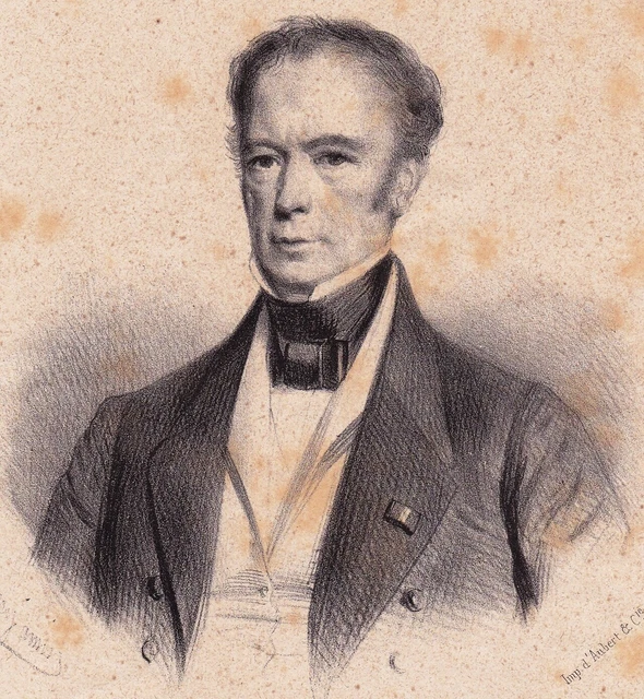 LITHOGRAPH JEANPONSGUILLAUME politician Béziers Hérault 1840