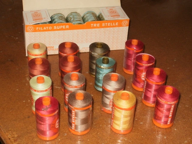 Kit di fili da cucito 36 colori in poliestere 400 m per bobina